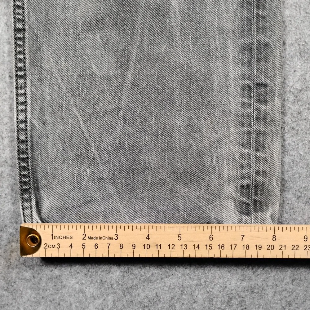Diesel Viker 0881V Men 32x32 Gray Straight Distressed Low Rise Button Fly Jeans